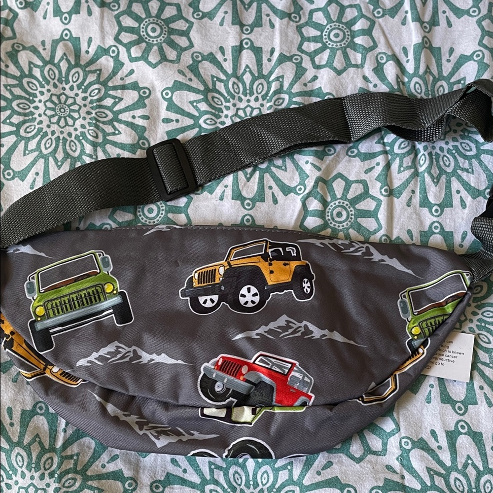 Gray Jeep Print Fanny Pack - Picture 2 of 3